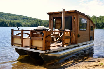 wooden house boat plans